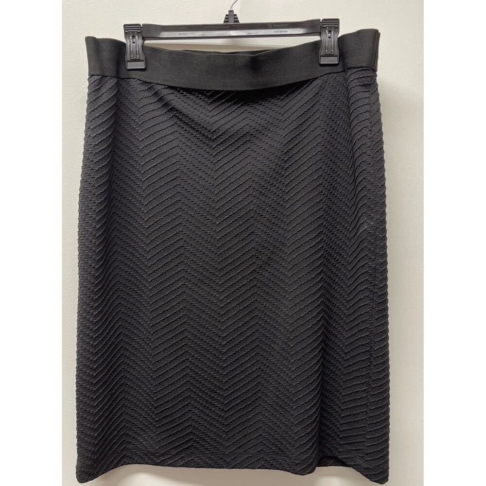 Ladies Size Large Grace Elements Black Knit Pencil Skirt - Picture 1 of 4
